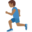 man running, medium-dark skin tone